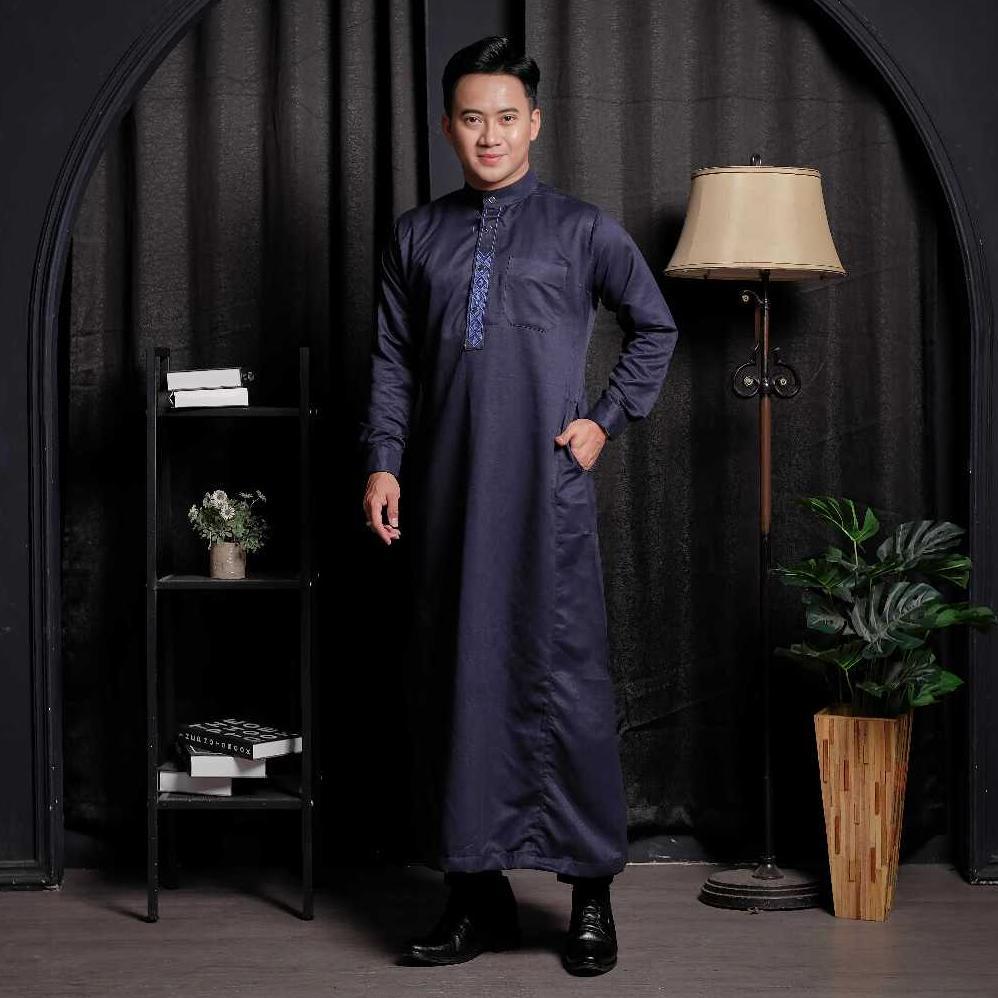 NEW JUBAH PRIA SLIMFIT GAMIS PRIA JUBAH MEWAH BRODIR SLIMFIT JUBAH PRIA DEWASA
