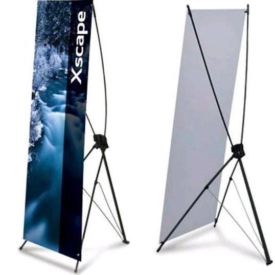 Y Banner Alumunium Hitam 60 x 160 cm Standing Banner Berdiri Stand Tiang Banner / Kerangka Banner Sp