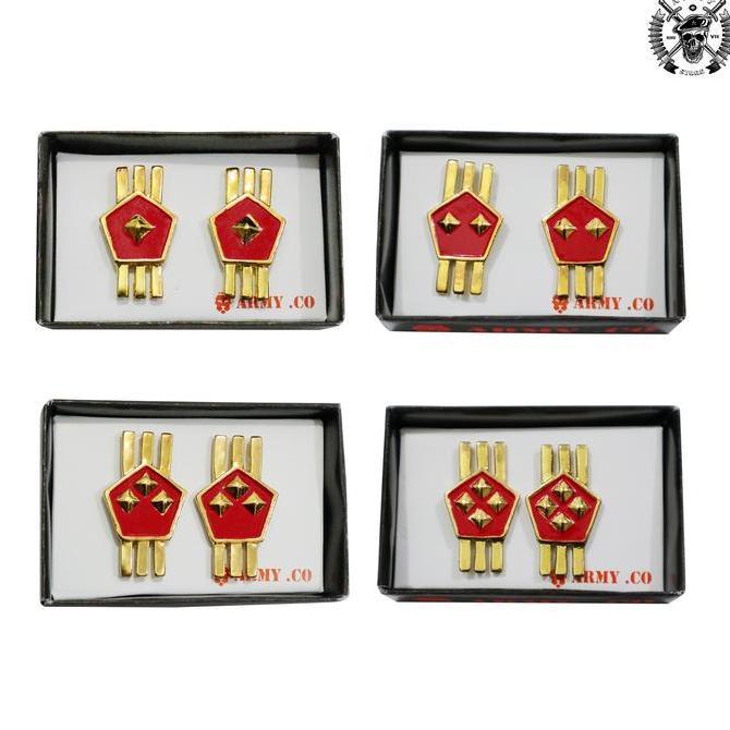 Pin Pangkat PNS Kemhan Golongan 3A 3B 3C 3D Gold murah