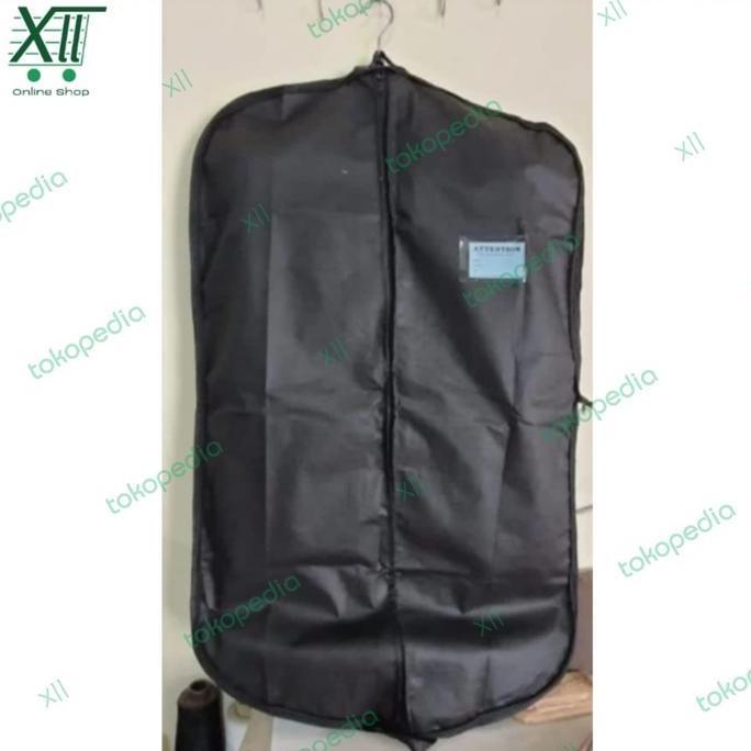 Kantong Lipat PREMiUM Cover Kain Pelindung Jas Kemeja Jaket Hitam murah