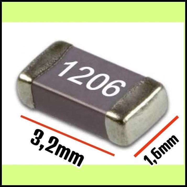 HOT DEAL 10PCS CERAMIC CAPACITORS SMD 1206 3216 1KV 2200PF 2,2NF 1 KV 2.2NF 2200 PF 2,2 NF 2.2 NF 10