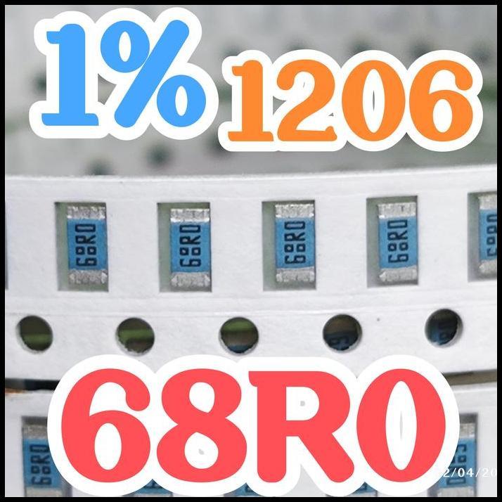 GRATIS ONGKIR 10PCS CHIP RESISTOR SMD 68R0 68R SIZE 1206 68OHM 68 OHM 