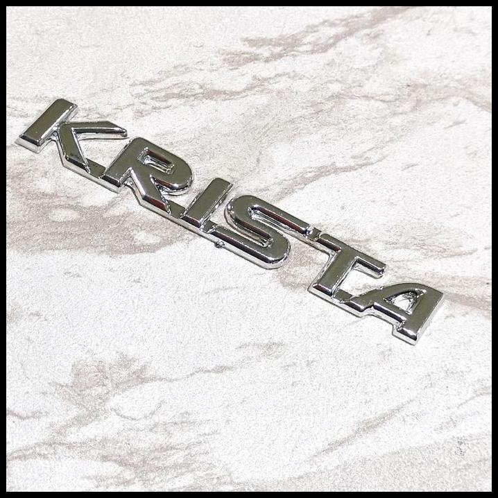HOT DEAL EMBLEM KIJANG KRISTA CROME MODEL TEMPEL EMBLEM BELAKANG MOBIL KIJANG KRISTA 
