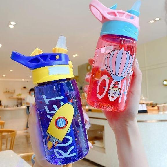 Lansungkirim- Kp102 - Botol Minum Anak Murah Tali Sedotan Tempat Minum Anak Lucu
