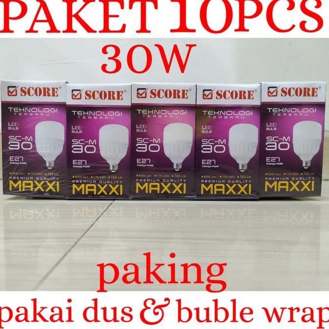 Leggero- 10 Pcs Lampu Led 50Watt Bohlam Led Score Maxxi