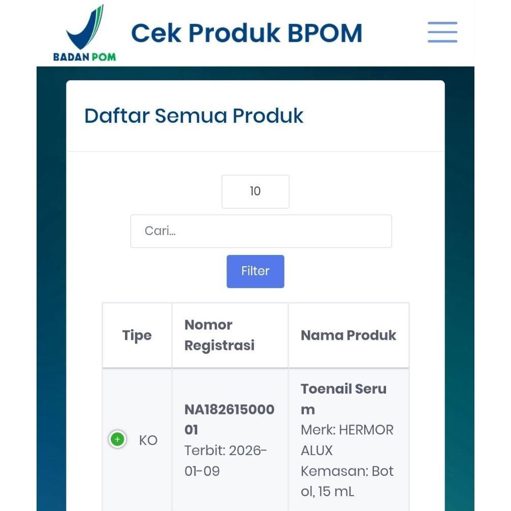 Bestseller Hermoralux Obat Kuku Berjamur Cantengan Kuku Kuning Rusak Penebal Kuku Serum Perawatan Ku