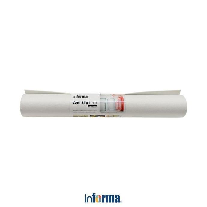 Informa 45X150 cm Alas Antislip - Putih Pelapis Laci Alas Meja Tatakan Piring Matras Laci Pelindung 