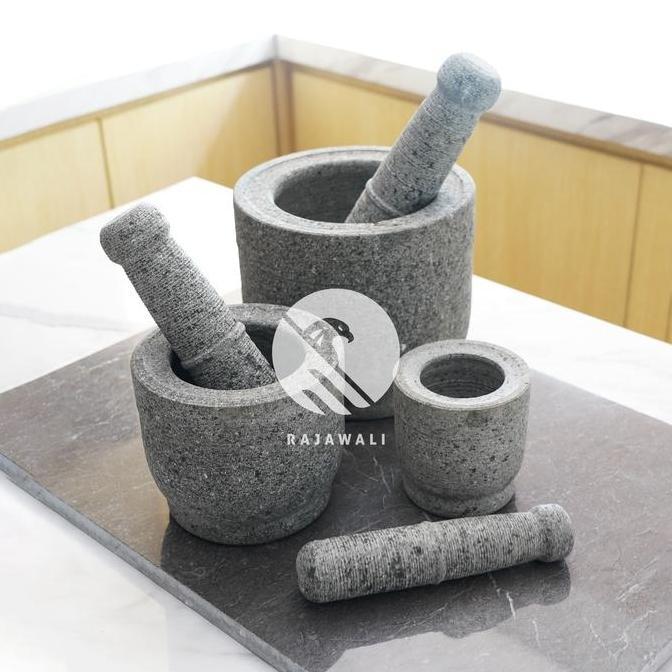 SALE - Lumpang / Alu / Alat Penumbuk Bumbu Dapur | 100% Batu Asli | Rajawali Kraftindo