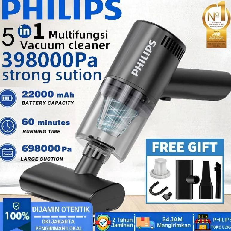 NEW PRODUCT Philips Vacuum Cleaner 5 IN 1 Penyedot Debu Nirkabel Genggam 998000Pa Portabel Daya Ting