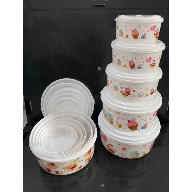 Best Deals Rantang Elea 5 Susun Motif Bunga /Lunch Box /Tempat Makan 5 Susun
