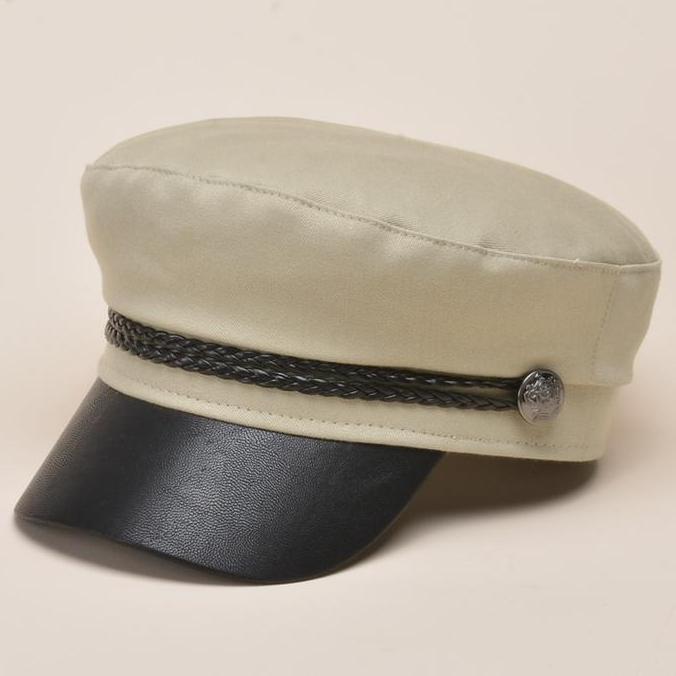 New Topi Wanita Korea Import Model Tentara Navy murah