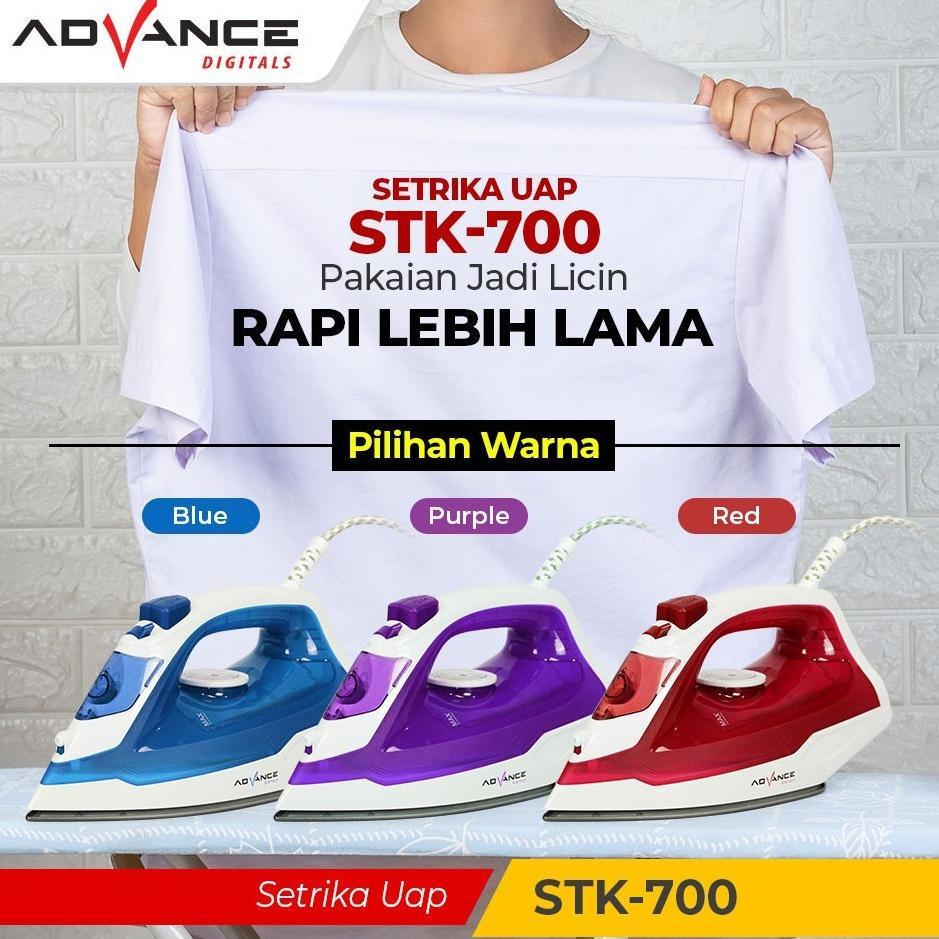 NEW SETRIKA UAP ADVANCE STK-700 / SETERIKA UAP MURAH / SETRIKA UAP LISTRIK ANTI LENGKET