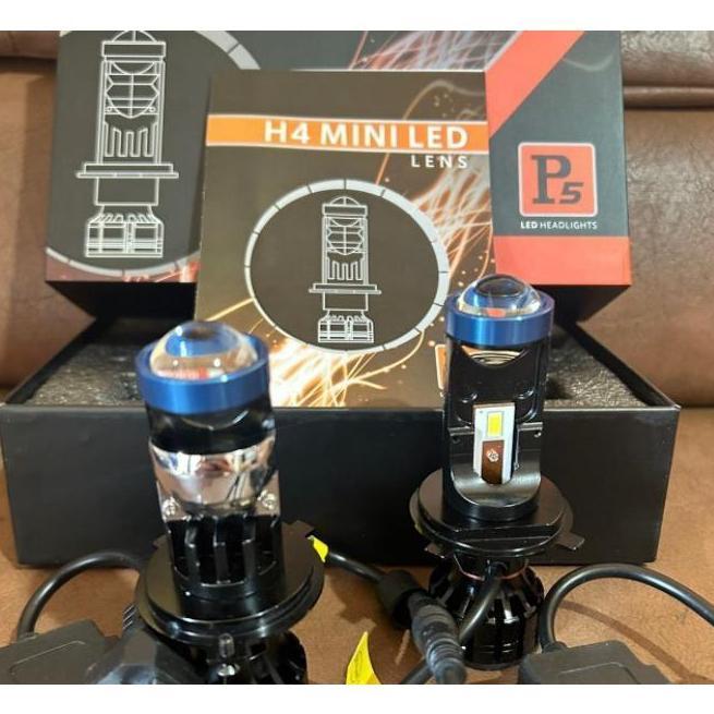 Lampu P5 PLUS h4 h11 h16 projector bi led projie lens 42W motor mobil