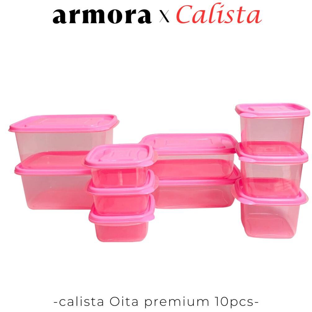 Big Sale Toples Plastik Bening Food Container Kulkas Set Calista Rumoi Transparan Sealware 1 Set Isi