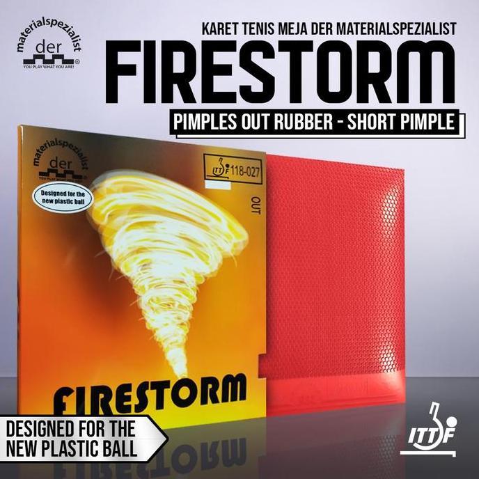 NEW Karet Bat Der Materialspezialist Firestorm Bintik Pendek Bintik Serang