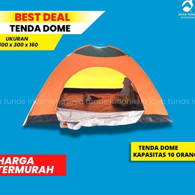 Tenda Dome 10 Orang 300X300X170 Tenda Camping Kemah Besar Outdoor [Bisa Cod]