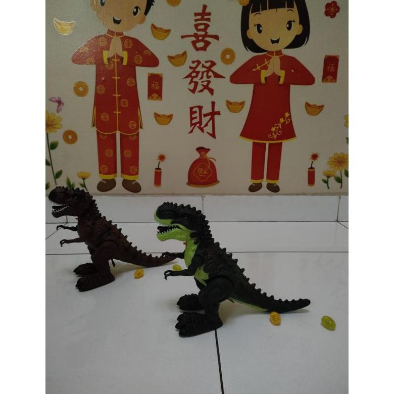 Grosir Hokkiterus21 Mainan Dinosaurus Telur Robot Dinosaur Trex Bertelur Bergerak Bersuara Lampu