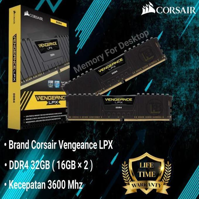 RAM Corsair Vengeance DDR4 32GB ( 16GB 2 ) 3600Mhz