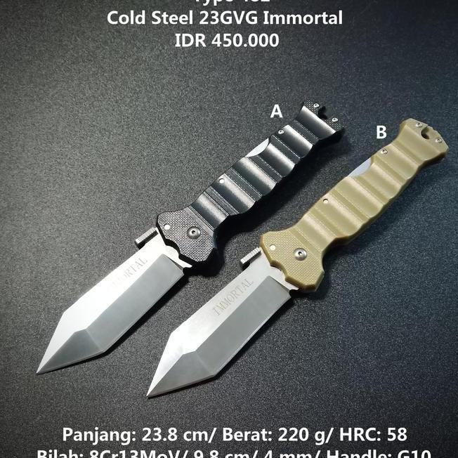 Pisau Outdoor Cold Steel 23Gvg Immortal Tactical