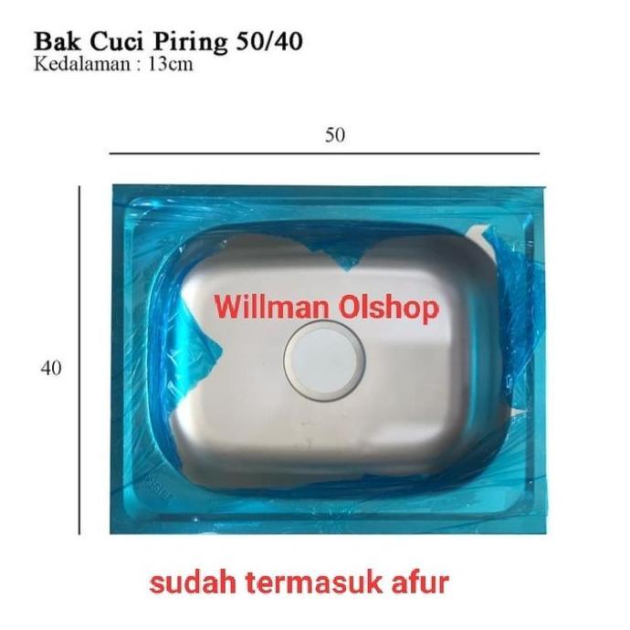 BAK CUCI PIRING KOTAK / TEMPAT CUCI PIRING / KITCHEN SINK