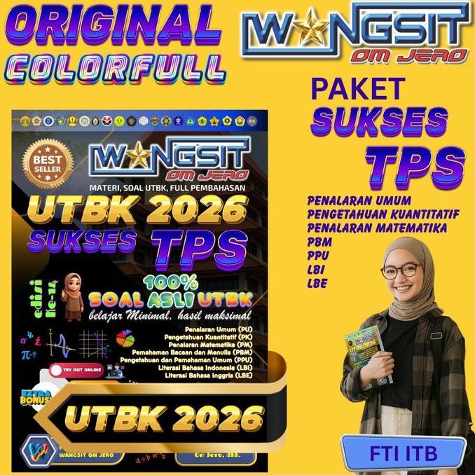 NEW BUKU WANGSIT OM JERO SUKSES TPS UTBK SNBT 2026 BUKU LATIHAN SOAL ASLI UTBK FULL MATERI PEMBAHASA