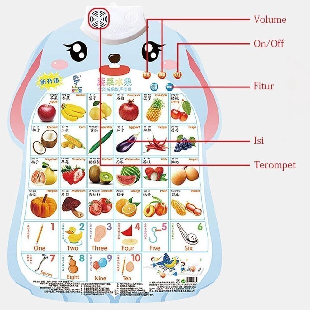 PAKET HEMAT POSTER DINDING BUNYI - POSTER GANTUNG BELAJAR ANAK POSTER GANTUNG BELAJAR ANAK KEKINIAN