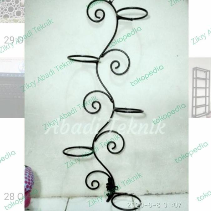 TERLARIS RAK POT BUNGA RAK DAPUR GANTUNG TEMPEL DINDING SERBAGUNA RAK BUNGA