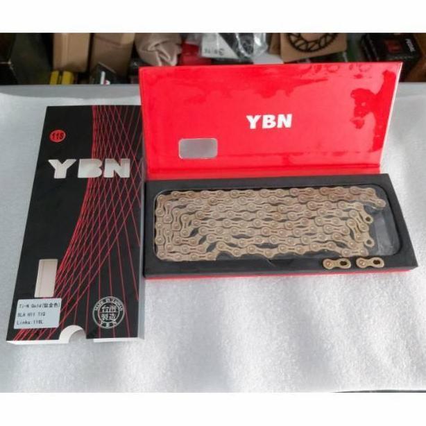 RANTAI SEPEDA YBN 11 SPEED GOLD