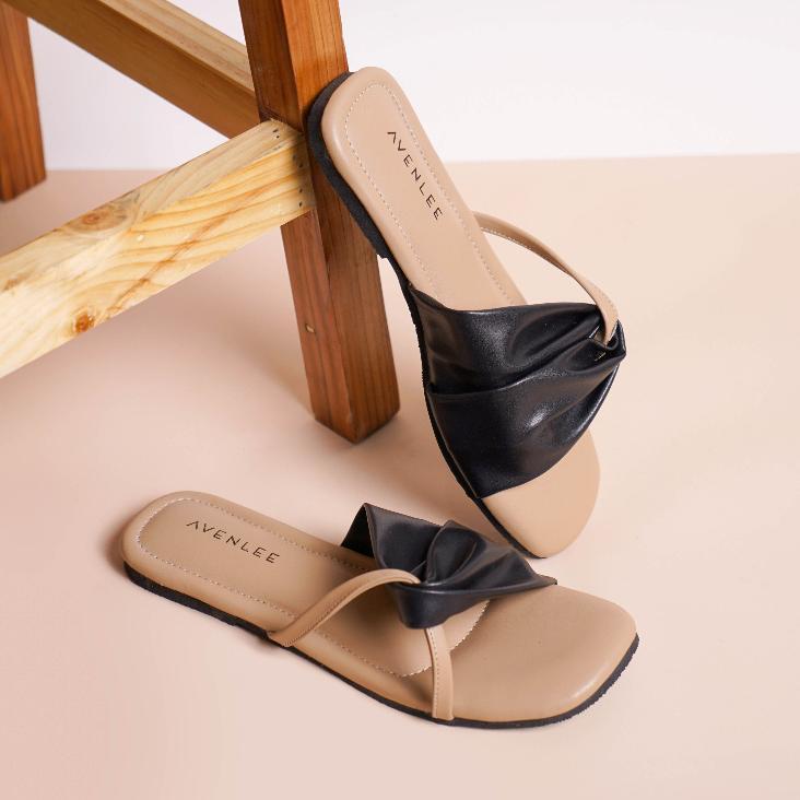 FAST DELIVERY Avenlee Yume - Sandal Wanita Flat Teplek Sol Karet Premium