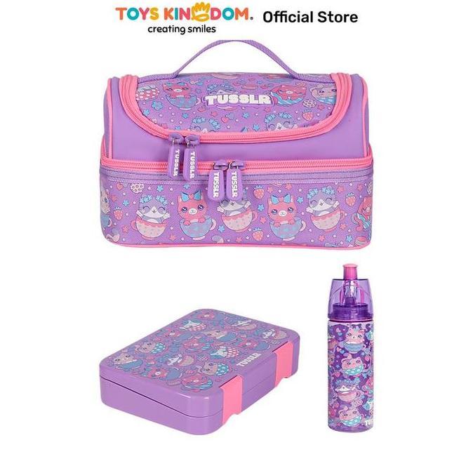 TERMURAH - Toys Kingdom Tusslr Set Perlengkapan Sekolah Cat Versi 2 - Ungu School Stuff Student Boto
