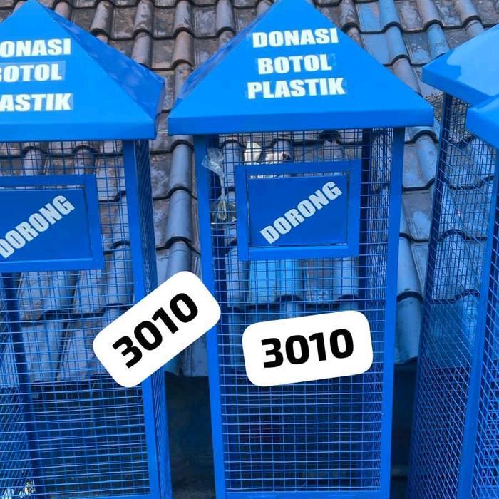 tempat sampah botol plastik daur ulang