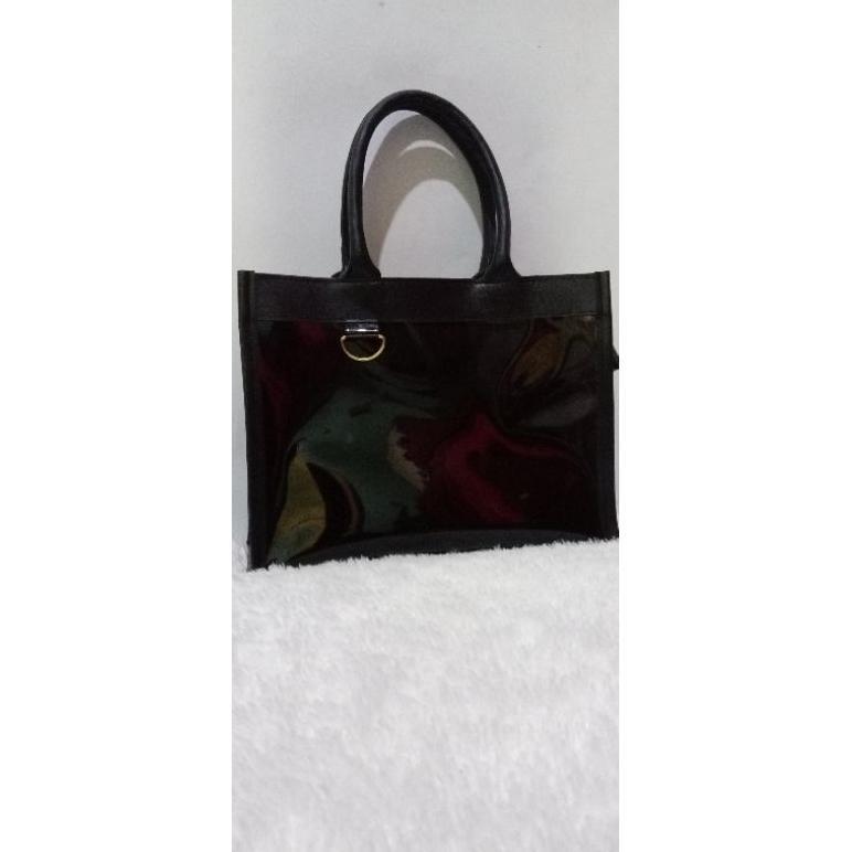 SUPER DEAL tas handbag mika tebal warna hitam
