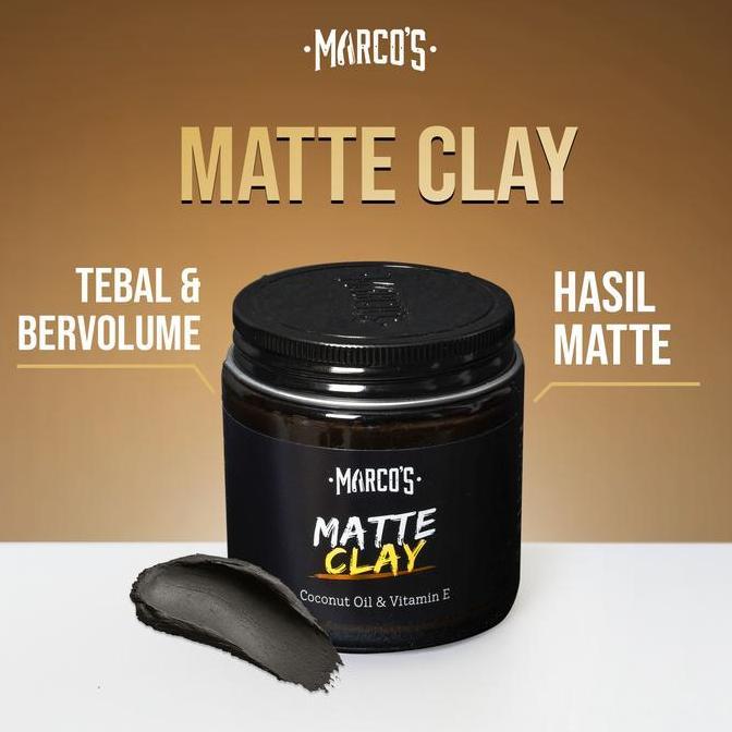 Marcos Matte Clay Hair Pomade Clay Based Pomade