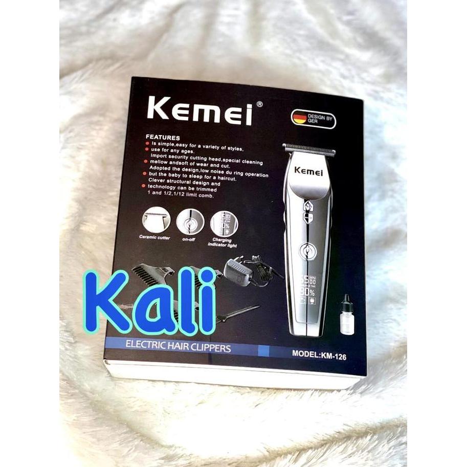 Mesin Cukur Rambut Kemei KM-126 Hair Clipper Charger