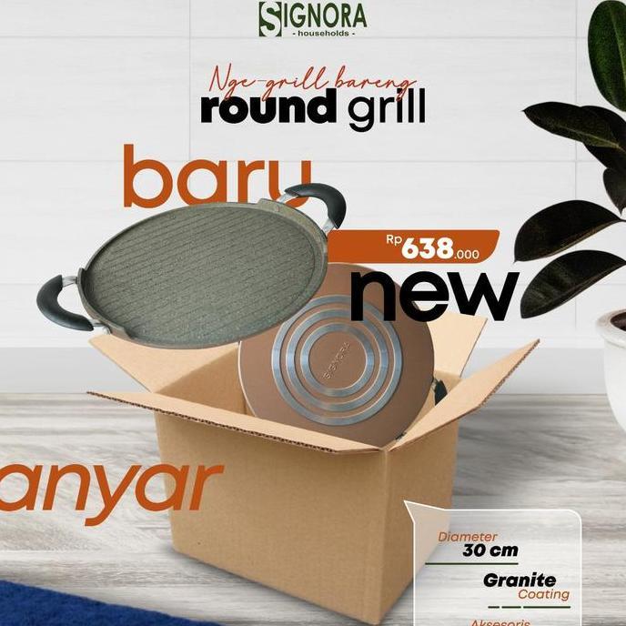 Signora Round Grill Pan Alat Panggang