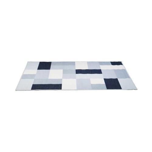 Karpet Lantai/Carpet Corak Kotak Kotak 150x200cm - Abu Muda