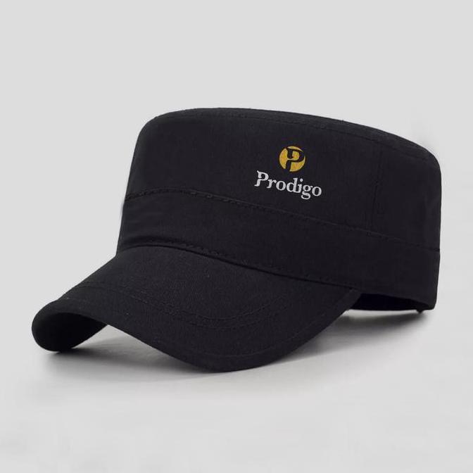 Topi Komando Pria Canvas  Hitam Tactical Military Cap Original Prodigo Gelam