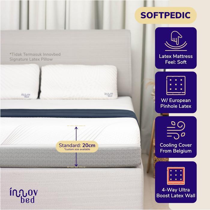 Kasur Latex Softpedic Premium uk.90x200 - 200x200cm