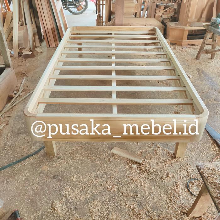 ranjang dipan minimalis anak 120x200 kayu jati, dipan minimalis jepara