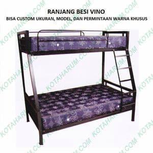 ranjang bed besi susun tingkat 120 + 160 YUDISTIRA PS MINGGU JAKARTA