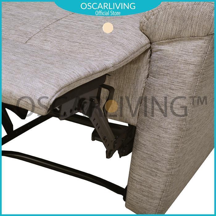 Memori Sofa Recliner Noah 1 Seater / Sofa Reclining Sofa Santai-Cream