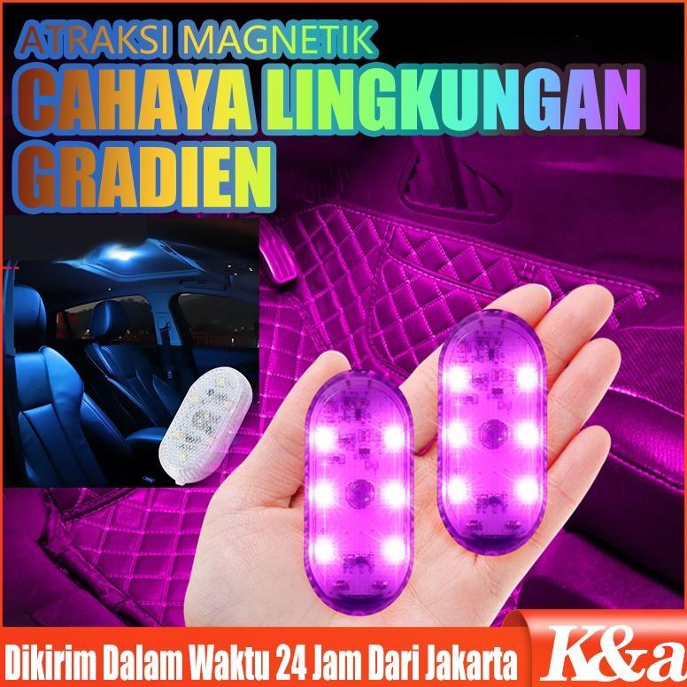 Promo Interior Mobil Mini Lampu Sentuh Lampu Ambient Auto Atap Langit-Langit Lampu Baca Led Mobil St