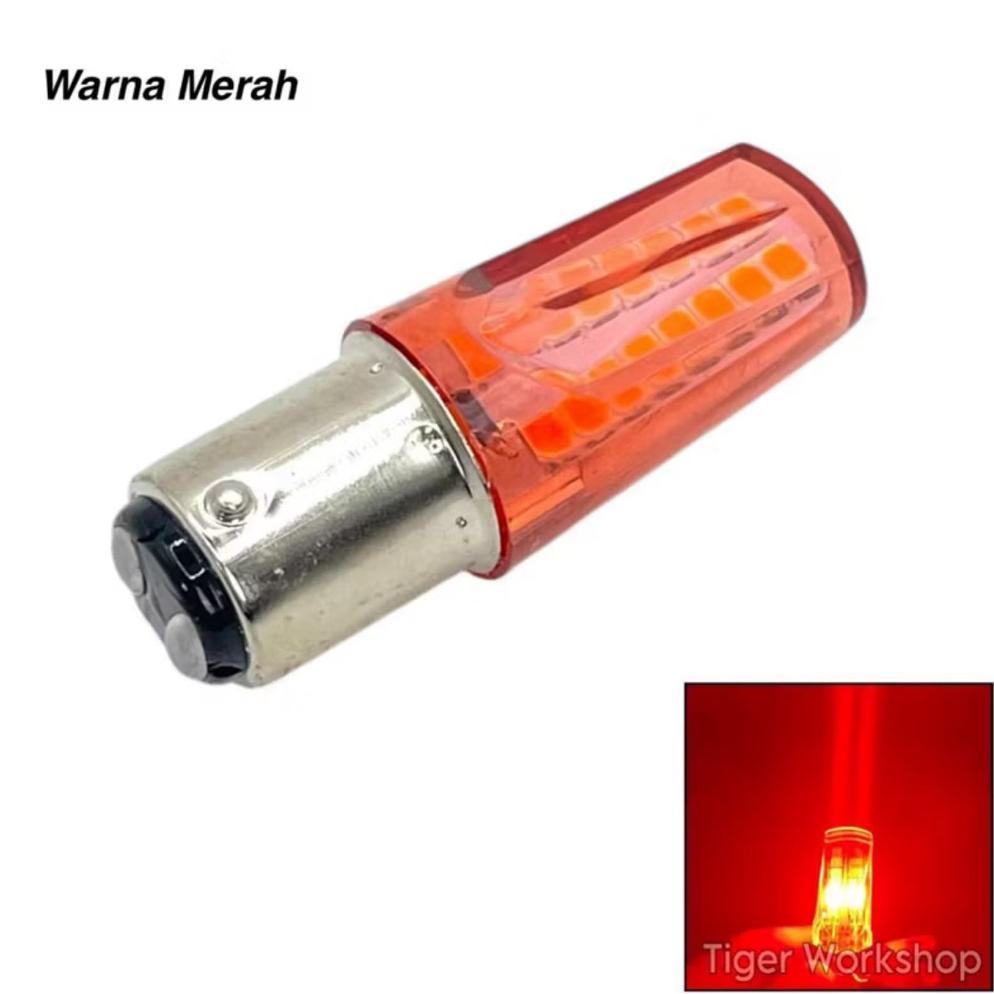 Bergaransi Lampu Stop Rem Motor Universal 32 Led Running Lampu Rem Kedip Piramida Motor