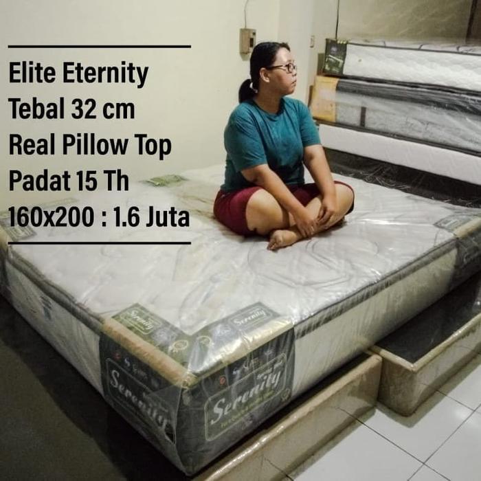 Set Spring Bed Elite Eternity 2020 160x200 tanpa sandaran