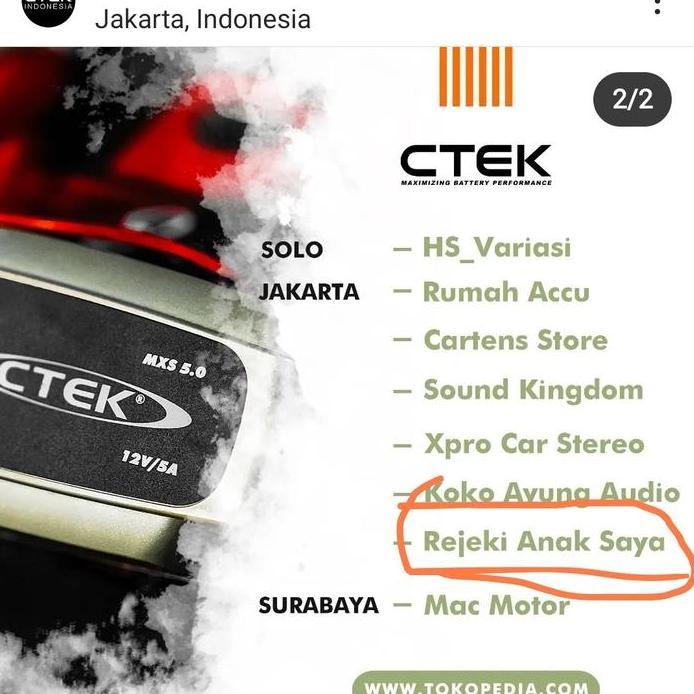 Ctek Mxs.10/ Ctek 10 - Charger Accu/ Charger Aki / Alat Charger Promo 0326B