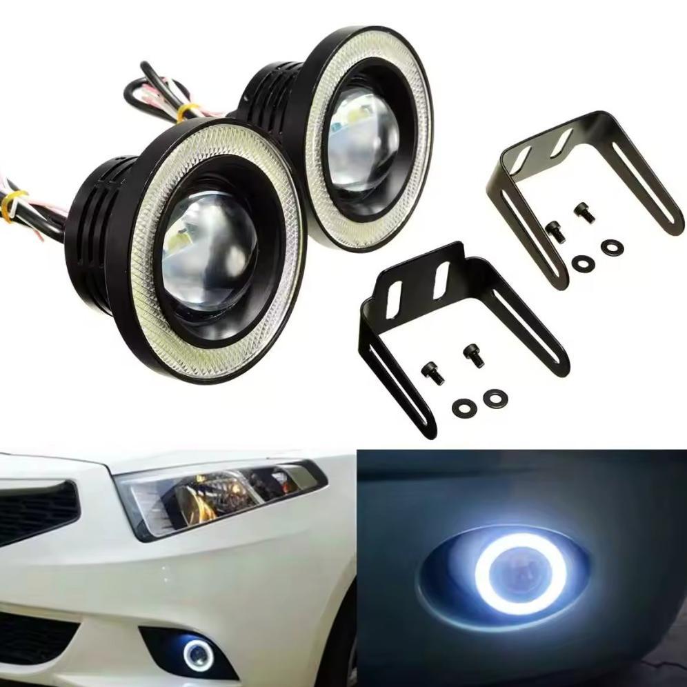 Grade Ori Fog Lamp Lampu Kabut Sorot Angel Eye Mobil Motor 12Volt Innova Avanza Xenia Bulat Terang 3