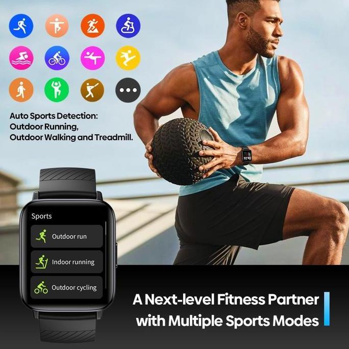 LUONENG LW Six Smartwatch 5ATM Waterproof Heart Rate Monitoring 15Days