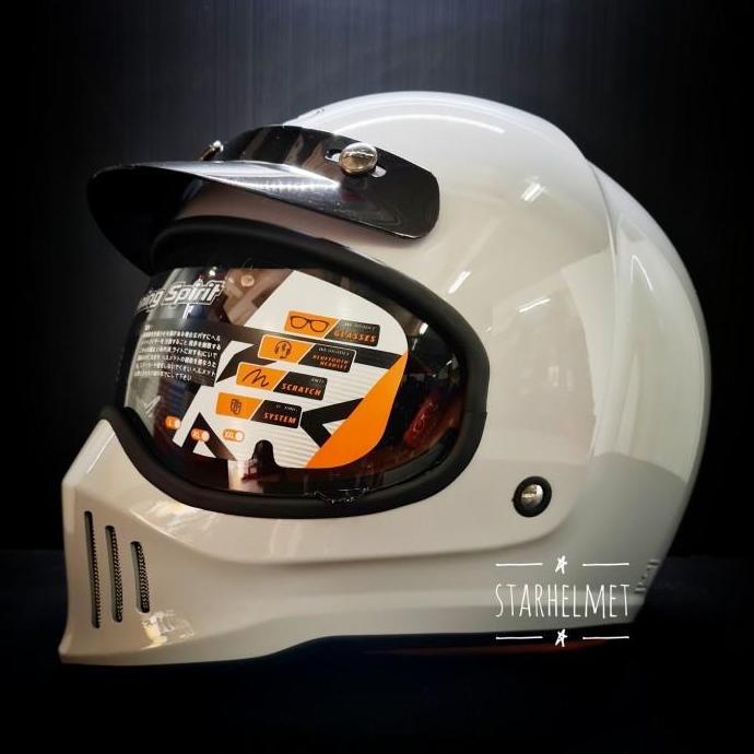 Helm INK Trooper Solid Full Face Retro