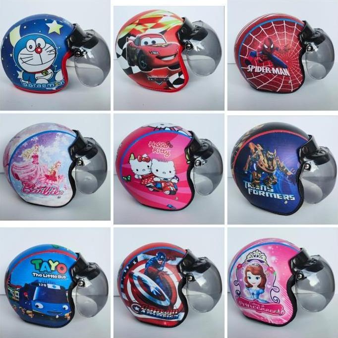 helm bogo anak usia 3-7tahun