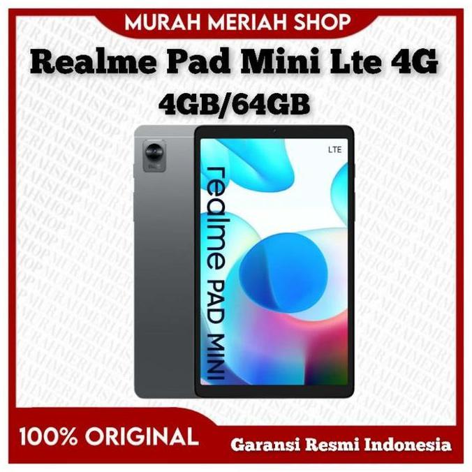 Realme Pad Mini Lte 4G 3/32Gb+4/64Gb Garansi Resmi